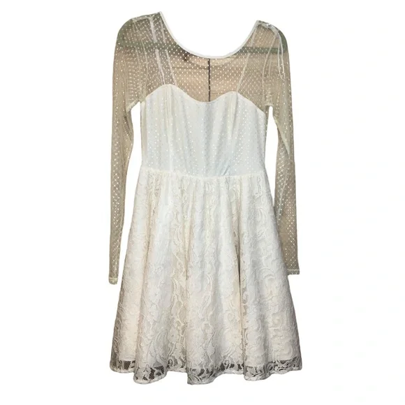 Ark & Co Dresses | Ark & Co || Nwt || Bohemian Mini Cocktail Dress | Color: Cream | Size: S | Sash0011's Closet